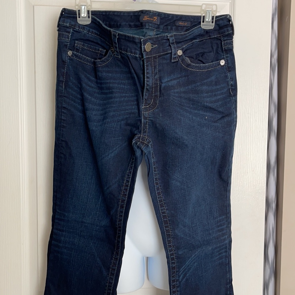 Plus Size Seven7 Boot Cut Denim Jeans Pants View 4